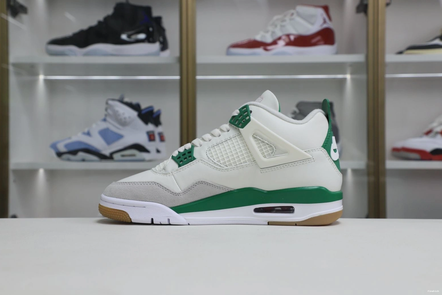 SB AIR RETRO GREEN' 'PINE JORDAN NIKE 4 X 0801